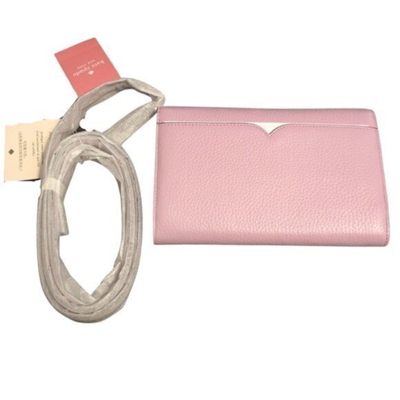 NWT KATE SPADE Harlow Detachable Strap Carnation Pink - Picture 13 of 13